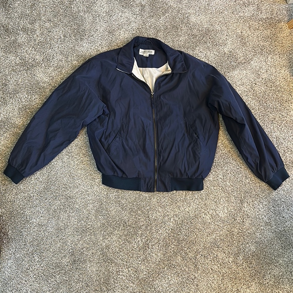 St. John's Bay, Mens Size (XL), Dark Blue Zip Up